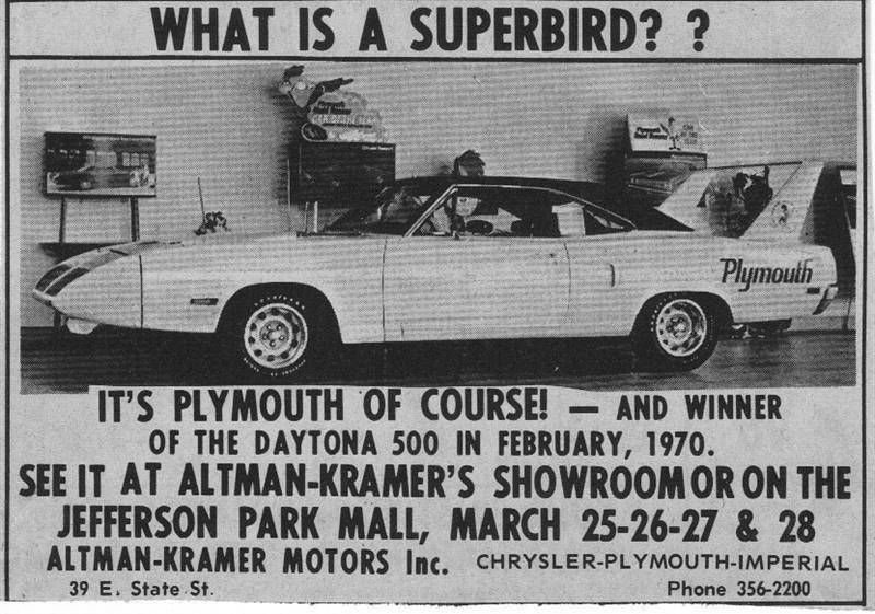 Attached picture Superbird on Dealer Floor.jpg
